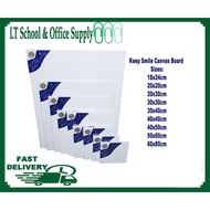 Art Works Art Canvas Board Keep Smile 100% Pure Cotton Prepared with Acrylic Gesso for Acrylics and