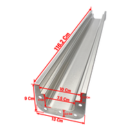 รางระบายน้ำสำเร็จรูปสแตนเลส เกรด 304 (รางเรียบ)