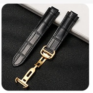 14-8mm16-8mm18-11mm 20-12mm 22-14mm Vòng Dây đồng hồ da thật cho Cartier bóng bay màu xanh vòng đeo