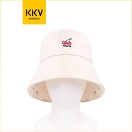 KKV Dylee&amp;Lylee Topi Bucket Putih dengan Motif Ceri Wajah Tersenyum