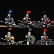 Compatible with Lego Building Blocks Minifigures Draw Draw Draw Medieval Castles Green Dragons Red L