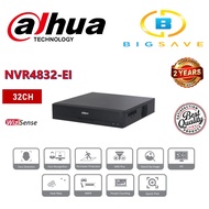 DAHUA 32CH / 32 CHANNEL NVR4832-EI 2U 8HDDS WIZSENSE NETWORK VIDEO RECORDER