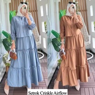 DELNA PLAIN SKIRT SET RAMPLE CRINKLE AIRFLOW LD 110 / ONE SET SKIRT / SET SKIRT / SET BUSUI FRIENDLY