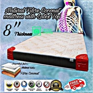 (Ready Stock)7" 100%Natural fibre Coconut with Latex Mattress/fibre King/fibre Star