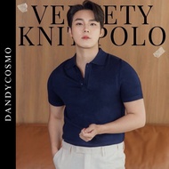 [8สี]✨New✨Velvety Knit Polo เสื้อโปโล ผ้าไหมพรม Super Soft นุ่ม พรีเมียมมาก DANDY COSMO
