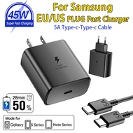 For Samsung PD 45W-EU/US Super Fast Charging 2.0 For Samsung Galaxy S24 S23 S22 S21 Ultra S24+5A C t