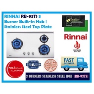 Rinnai RB 93TS 3 Burner Stainless Steel Hob