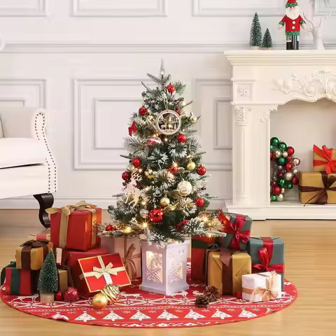 2PCS 3FT LED Christmas Tree Nightlight LED Light Mini Xmas Tree Christmas Home Decoration Desktop Or