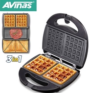 ♞,♘AVinas Av 313S Multifunction 3 in 1 Sandwich Maker, Waffle Steak Roast Machine