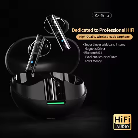 KZ Sora TWS Bluetooth 5.4 Earphones Wireless Headset Low Latency Noise Canceling Game Music Earbuds 