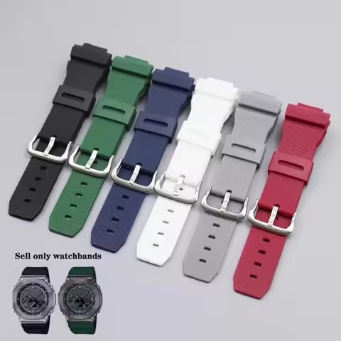 Watch Bands For Casio G-Shock GM-2100 GM-S2100 GA-2100 GM-5600/GA5600 silicone men's sports waterpro