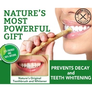 Organic Natural Toothbrush - Miswak & Sewak Teeth Whitening Prevents Tooth Decay - 1 miswak + 1 trav