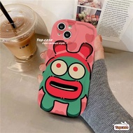 For Infinix Smart 8 7 6 5 2020 Hot 40i 40 Pro 30i 30Play 20 20i Play Note 40 12 G96 Spark Go 2024 Hot 12 11 10 Play Cute Little Monsters 3D Wave Edge Phone Case Soft Cover