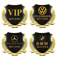 1PC Metal Car Stickers 3D Personality Creative Shielding Scratches Car Logo Stickers Decorations G4W