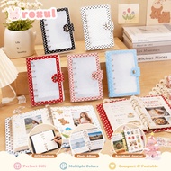 ROXUL A7 Binder Cover,  A7 Polka Dot  Binder, Durable PVC Polka Dot Photocard Holder Album Shell Kpo