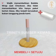 {MINIMUM ORDER 10 PCS} Frosted Lip Cream Bottle 4ml Pink Mosa Cap - 005