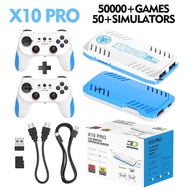 128G X10 PRO Games Sticks 4K HD TV Video Game Console Dual Retro Games Dual 2.4G Controller 50000+ G