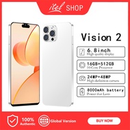 Original itel Vision 2 5G Smartphone 6.8 HD Full Screen Smart Phone 8GB+256GB Dual SIM Mobile Phones Global Version Cell Phone