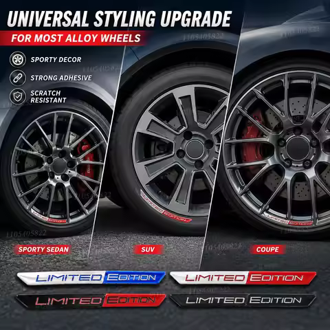4Pcs Aluminum Logo Car Wheel Rim Hub Sticker Car Decoration For Audi sline A4 B7 B8 B9 A3 8P 8V 8L A