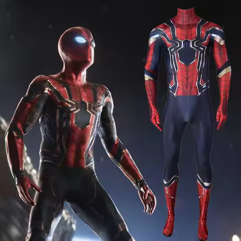 Avengers 3 Iron Spiderman Cosplay 3D Printed Superhero Spandex Infinity War Iron Spider Adult Bodysu