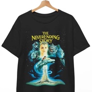 The Neverending Story T Shirt Filem retro Hitam Saiz S 5XL