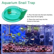 TasteTasty Aquarium Snail Trap, Plastic Snail Catcher For Freshwater Fish Tank Green Snail Catch Box