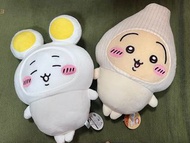 吉伊卡哇 Chiikawa 咖哩好夥伴們 水煮蛋 蕎頭（らっきょう）公仔  肥chi $190 兔$240