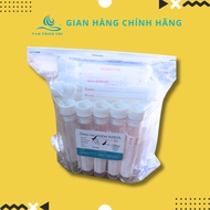 PS plastic test tube 5ml (1.3x8.5cm) bag of 100 with labeled lids used to store artemia samples to s