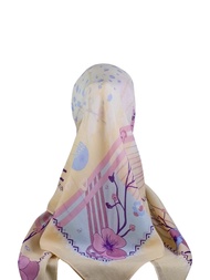 [Mei Chen] Jilbab Motif TERBARU Hijab Segi Empat Voal Bahan Katun Voal Kerudung Paris Motif Bunga Sa