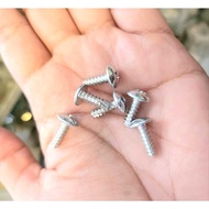 100 Pcs White 4x12 Worm Screw Bolts 4x12 White Screw Bolts