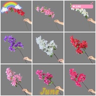JUNE1 Simulation Flower,  24/51 Heads Artificial Plum Blossom,  Multi Color 76cm Iron Wire Inner Lin