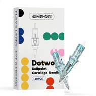 Ballpoint Pen Cartridge Needles Wormhole Tattoo Cartridge Needles 20Pcs Mixed Color Dotwork Tattoo N