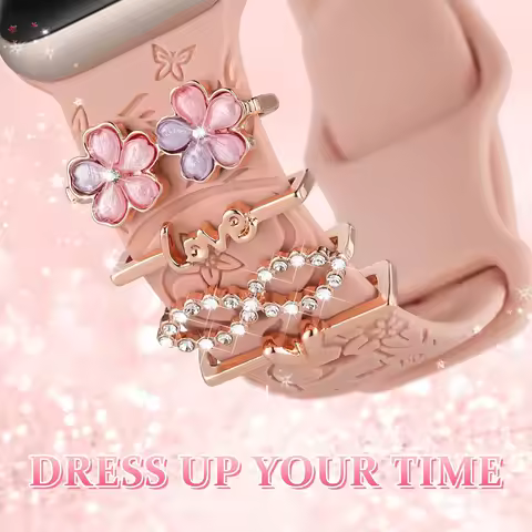 Charms for Apple Watch Band 44mm 45mm 42mm 41mm 49mm 40mm Series 9 8 7 6 5 4 SE Ultra Decorative Rin