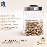 DLX Glass Canister 8 Liter Premium Glass Jar Airtight Seal DLX Kamma 2 Jar