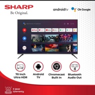 SHARP LED TV 70 INCH 4TC70DL 1X SMART ANDROID TV