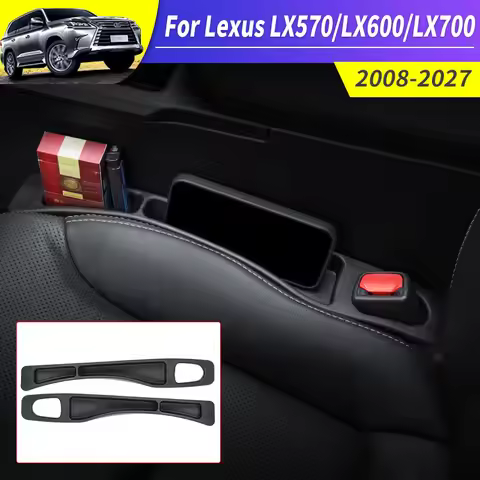 For 2008-2027 Lexus LX570 LX600 LX700h Seat Gap Filler Soft Rubber Strip Anti Drop Storage Protector