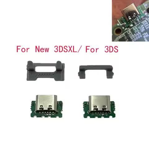 1Pcs~10Pcs 2 in 1 USB-C USB Type-C Charging Port For Nintendo 3DS New 3DS XL LL