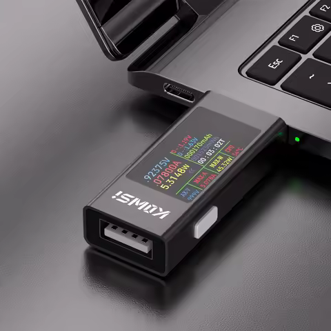 KWS-MX23 HD 1.06inch IPS Display Voltage Current Tester Digital Voltmeter Ammeter Interface Battery 