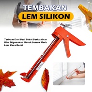 BEST SELLER PAKET LEM SILIKON KACA AKRILIK / ALAT TEMBAK LEM SILIKON AKRILIK / TEMBAKAN LEM KACA AQU