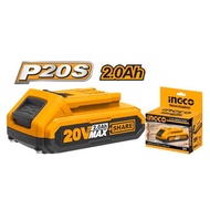 INGCO  แบตเตอรี่ 20V แบตเตอรี่ Lithium-Ion ขนาด 1.5 AH 2 AH 4AH 5AH รุ่น FBLI2001 FBLI2002 FBLI2003 