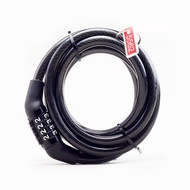 Four-digit bicycle lock Mountain bike lock Electric vehicle steel cable wire chain lock 532Bicycle a
