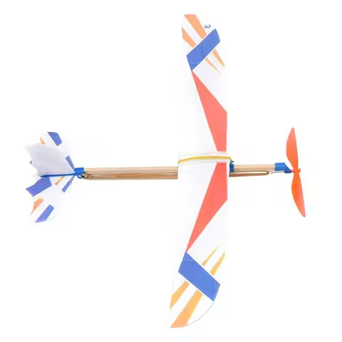1pc Rubber Band Powered Glider Airplane Flying Glider Planes Toys Windup Flying Copter Toys Handout