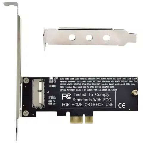 (A15I) PCI Express Conversion Card PCI-E 1X to 12+16 Pin for 2013-2017 Mac Pro Air SSD Conversion Ca