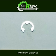 KANCING GANDA E.6 - SNAP RING CIRCLIP KLIP PENGUNCI KAMPAS GANDA E.6mm BEAT FI (Harga per 1 pc)