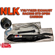 NLK EXHAUST 32MM Y15ZR Y15 EXHAUST CARBON COVER EKJOZ STANDARD CUTTING OPEN EXZOS STD OPEN #NLK#Y15