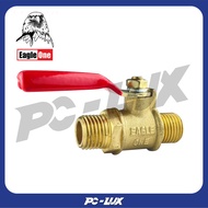 EAGLE ONE Brass Ball Valve Outer Thread On Both Sides Model EEE-3 Size 1/4 Inch