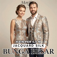 (EC) JACQUARD SILK (FLOWERBIG) PRICE PER 0.5M 002-169 D4