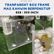 Frame GUBAHAN HANTARAN MAS KAHWIN / Box Kotak TRANSPARENT Acrylic