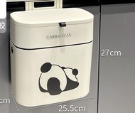 （需預訂）熊貓款窄縫收納防水垃圾桶