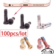 100pcs/lot Back Cover Screw For iPhone 7 8 Plus X Bottom Dock Connector Five Star Pentalobe Screws